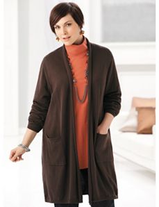 All-season Cardigan Sweater by Ulla Popken