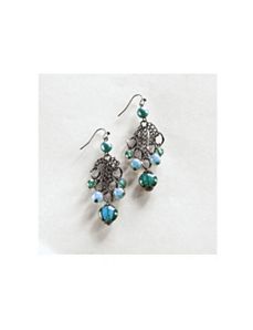 Deep Sea Dangling Earrings by Ulla Popken