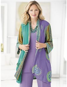 Batik Duster by Ulla Popken