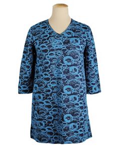Abstract Circles Knit Tunic by Ulla Popken