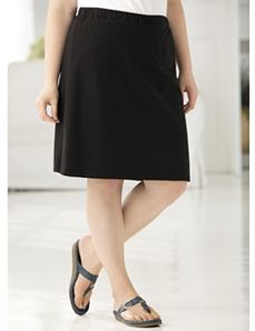 Versatile Stretch Knit Skort by Ulla Popken