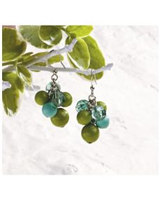 Verde Cluster Earrings by Ulla Popken