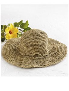 Wide-brim Straw Hat by Ulla Popken