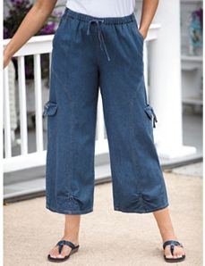 Cargo Flood Pants by Ulla Popken