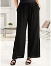 Crepe Wide-leg Pants by Ulla Popken