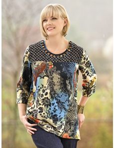Mixed Media Top by Ulla Popken