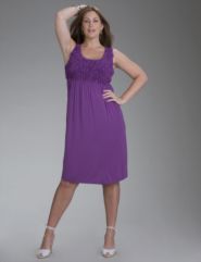 Rosette knit dress