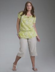 Peasant top, Linish finish capri