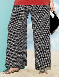 Plus Size Printed Palazzo Pant by Lane Bryant