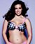 Polka dot reversible plunge bra by Cacique