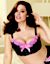 Heart print demi bra by Cacique