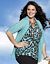 Draped animal top