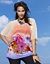 Watercolor floral sheer blouse