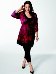 Animal Print Tunic, Lace Cami, Leggings