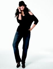 Cold Shoulder Sweater, Straight Leg Jean