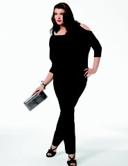 Cold Shoulder Sweater, Straight Leg Ponte Pant