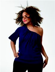 Beaded One-Shoulder Sweater, Ponte Pant
