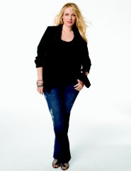 Tuxedo Jacket, Ruffle Front Tank, Slim Leg Jean