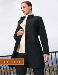 Riding Coat, Blouse, Pleated Peg Pant