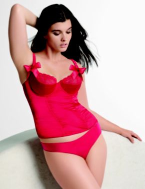 Bow Accent Corset Bow Accent Thong from lanebryant.com