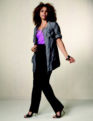Belted Carrot Pant, Tab Sleeve Jacket, Cami
