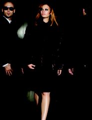 Faux Fur Coat, Ruched Side Turtle Neck Dress