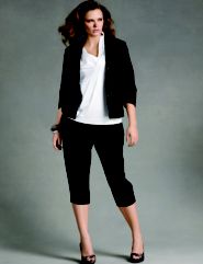 Snap Front Jacket, Draped Front Top, Pleated Crops