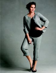 Tweed Jacket, Tweed Cuffed Crop
