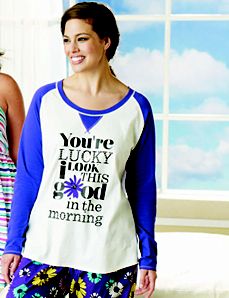 Lucky embellished sleep top
