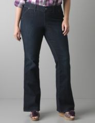 Dark wash flared jegging by Lane Bryant