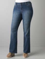 Medium sandblast bootcut jean by DKNY JEANS