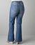 Light sandblast flare jean by DKNY JEANS