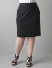 Plus sized Pinstripe pencil skirt by Lane Bryant