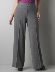 Plaid wide leg trouser by Lane Bryant