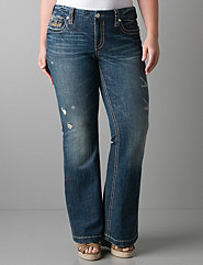 distressed flare jeans by Seven7