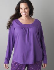 Long sleeve yoke top by Cacique