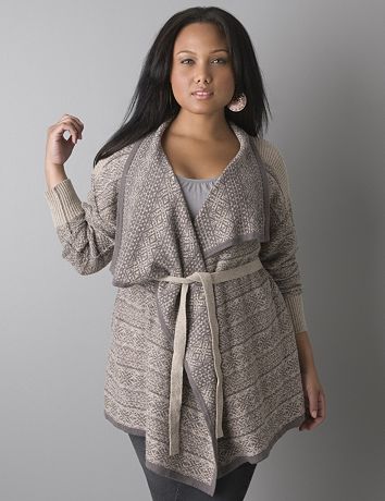Fair Isle sparkle cardigan by DKNY JEANS