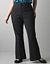 Full figured flared leg trouser