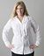 Plus size Tuxedo ruffle long sleeve shirt by Lane Bryant