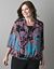 Paisley sheer peasant blouse by Lane Bryant
