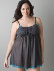 Polka dot chemise by Cacique