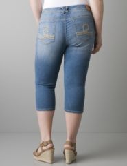 Triple stitch jegging capri by Seven7