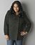 Plus size Ribbed  accent peacoat by Lane Bryant