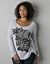 Rebel studded long sleeve tee by Lane Bryant