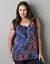 Crosshatch floral sleeveless blouse by Lane Bryant