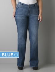 Echo wash bootcut jean with Right Fit Technology