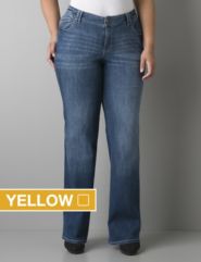Echo wash bootcut jean with Right Fit Technology
