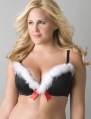 Santa baby novelty plunge bra by Cacique