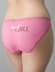 Bad Girl cotton string bikini panty by Cacique