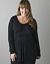Pintuck long sleeve sleep top by Cacique